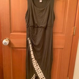 Chico’s Maxi green/white tie die dress. Brand new!